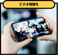 ビデオ視聴も